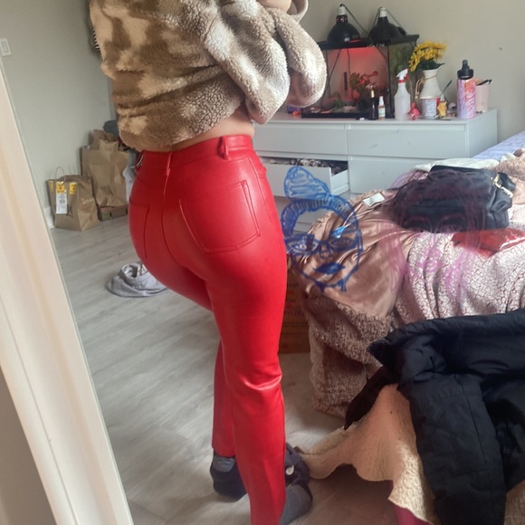 melina pants red size 4 - Picture 2 of 3